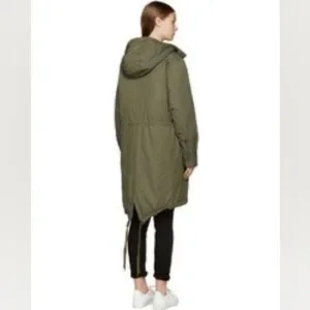 RAG & BONE  Bullet Olive Green Parka/Anorak Down Filled Jacket - Picture 5 of 13